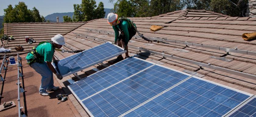 Residential solar installation in Las Vegas